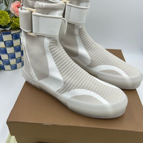 Men’s Burberry knitted sub high top sock sneakers size 46 - Picture 4 of 9